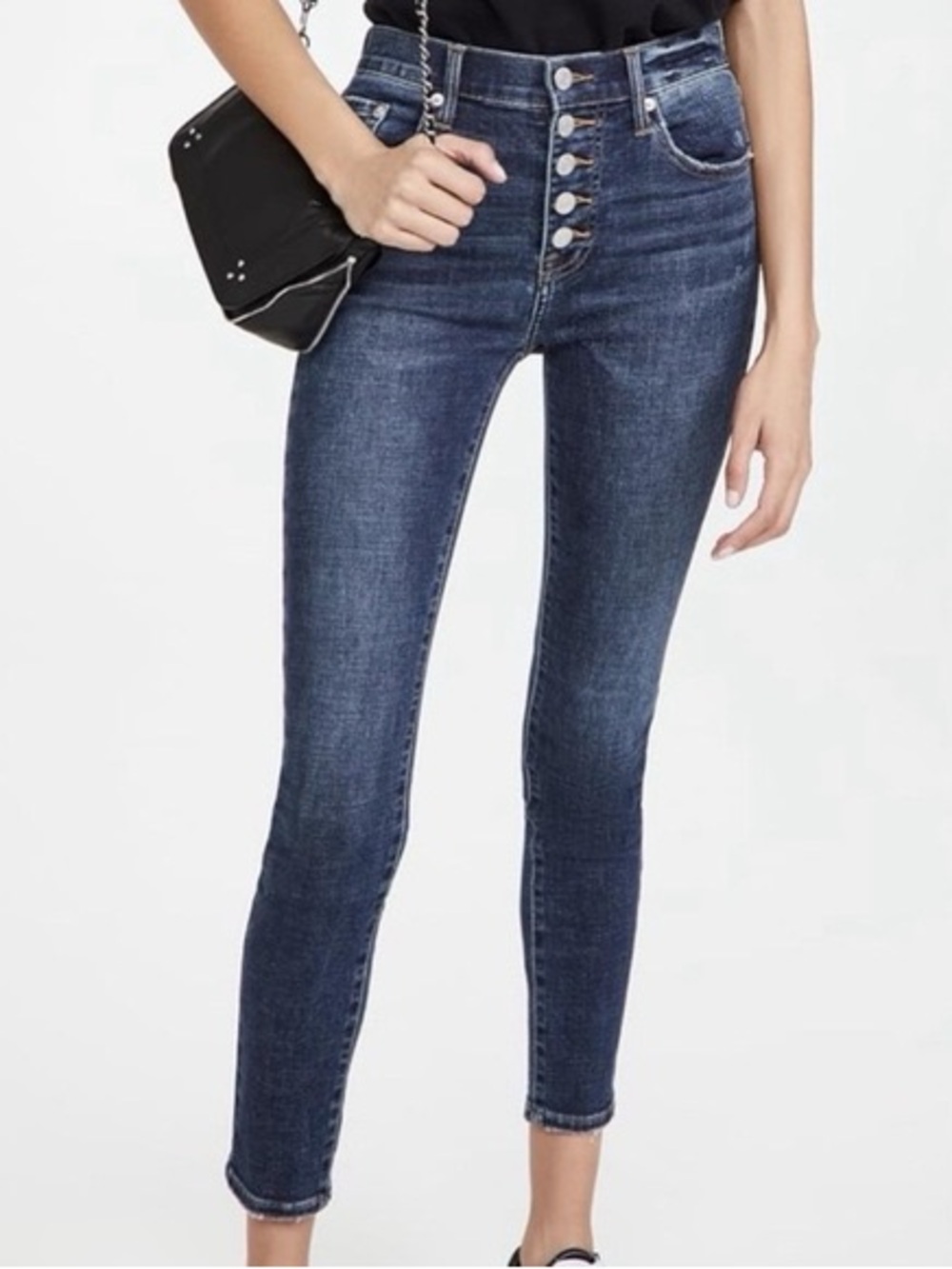 Revolve Pistola Aline High Rise Skinny Ankle Jeans Sz 27